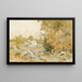 Die Straße nach Paris im Fontainebleau-Wald - Théodore Rousseau — gerahmtes Bild an der Wand