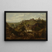 Dorf in Auvergne - Théodore Rousseau — gerahmtes Bild an der Wand