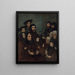 Die bretonischen Fischer und ihre Familien - Théodule Ribot — gerahmtes Bild an der Wand