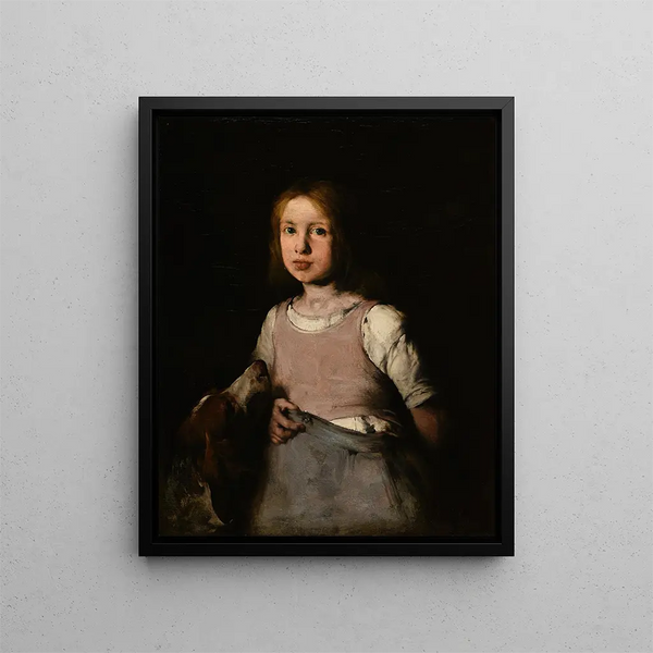 Thodule Ribot - La Jeune fille au chien.webp