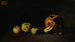 Stillleben mit Äpfeln und Granatapfel - Théodule Ribot — Ansicht des Kunstwerks
