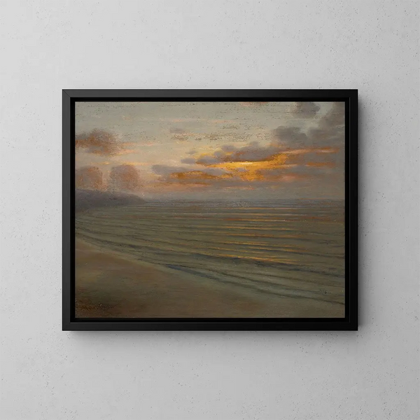 Effets de lumière sur la mer - Thomas Alexander Harrison — gerahmtes Bild an der Wand