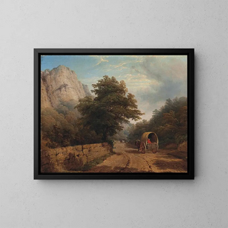 High Tor, Matlock, Derbyshire - Thomas Baker — gerahmtes Bild an der Wand