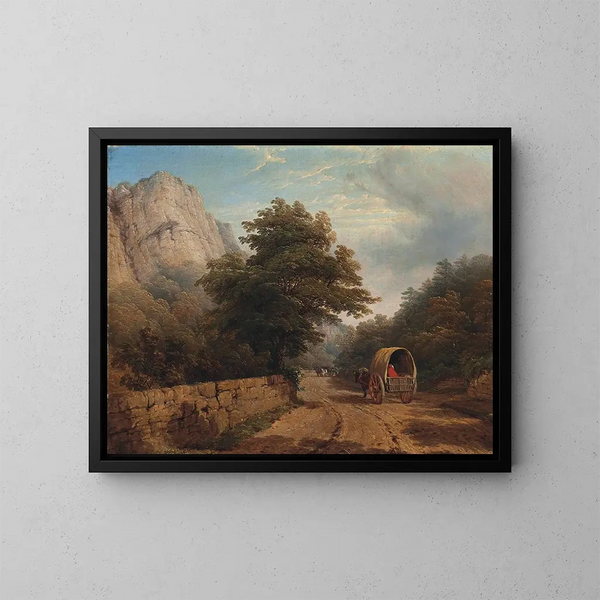 High Tor, Matlock, Derbyshire - Thomas Baker — gerahmtes Bild an der Wand