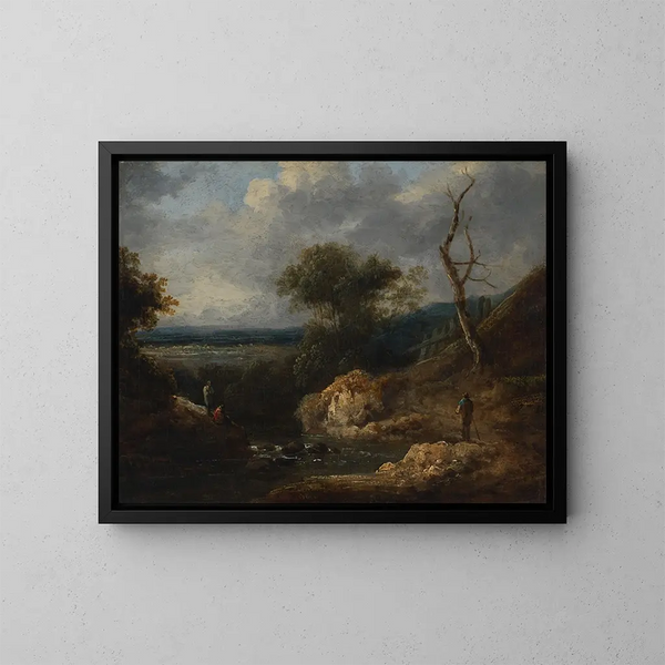 Kleines Landschaftsbild - Thomas Barker — gerahmtes Bild an der Wand