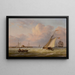 Hafen von Philadelphia - Thomas Birch — gerahmtes Bild an der Wand