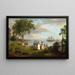 Ansicht des Delaware bei Philadelphia - Thomas Birch — gerahmtes Bild an der Wand