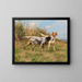 Zwei englische Setter - Thomas Blinks — gerahmtes Bild an der Wand