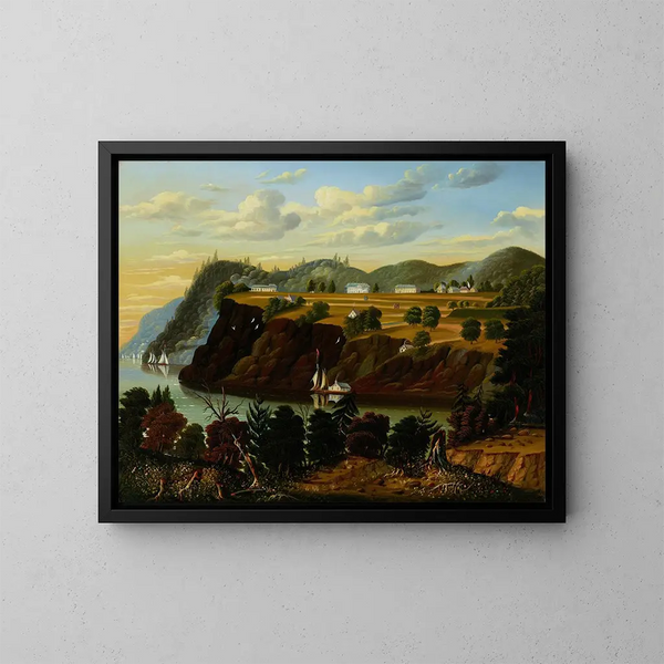 Ansicht von West Point - Thomas Chambers — gerahmtes Bild an der Wand