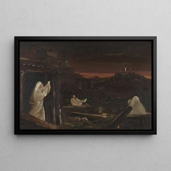 Morts se Levant des Tombes - Thomas Cole — gerahmtes Bild an der Wand