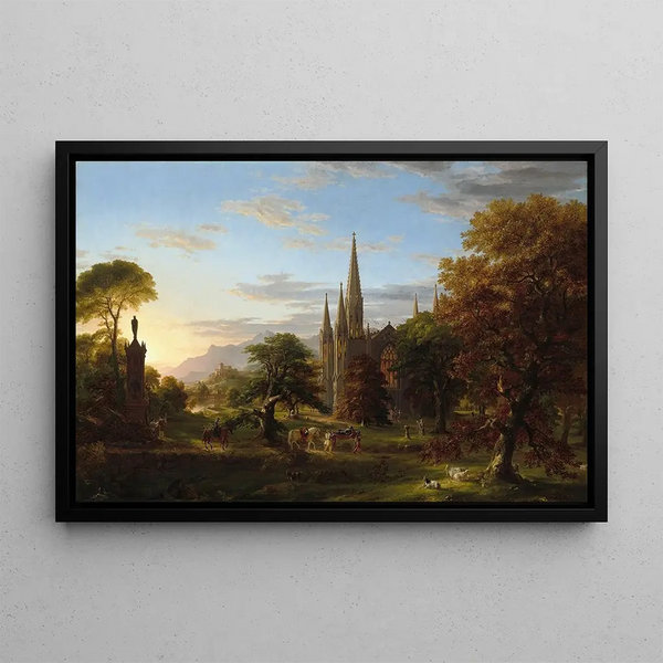 Le Retour - Thomas Cole — gerahmtes Bild an der Wand