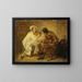 Arlequin und Pierrot - Thomas Couture — gerahmtes Bild an der Wand