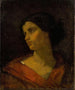 Studie des Kopfes einer Frau - Thomas Couture — Ansicht des Kunstwerks