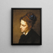 Kopf einer Frau - Thomas Couture — gerahmtes Bild an der Wand