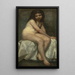 Nackt - Thomas Couture — gerahmtes Bild an der Wand