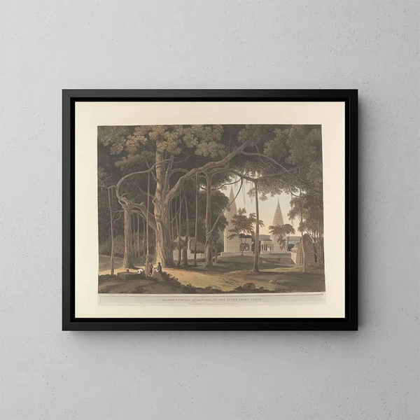 Szene orientalisch Pl19 - Thomas Daniell — gerahmtes Bild an der Wand