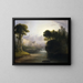 Fantasie-Landschaft Gemälde - Thomas Doughty — gerahmtes Bild an der Wand