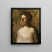 Eine Sängerin Mme W. H. Bowden - Thomas Eakins — gerahmtes Bild an der Wand