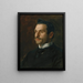 Portrait de Francesco Romano - Thomas Eakins — gerahmtes Bild an der Wand