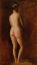 Weibliches stehendes Akt-Gemälde aus der Rückansicht - Thomas Eakins — Ansicht des Kunstwerks