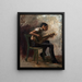 Der Banjo-Spieler - Thomas Eakins — gerahmtes Bild an der Wand