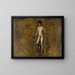Das Modell von William Rush - Thomas Eakins — gerahmtes Bild an der Wand