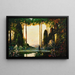 Ein verzaunter Garten - Thomas Edwin Mostyn — gerahmtes Bild an der Wand