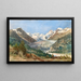Der Gletscher Morteratsch in Graubünden mit der Bernina-Kette - Thomas Ender — gerahmtes Bild an der Wand
