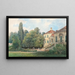 Villa in einem Park - Thomas Ender — gerahmtes Bild an der Wand
