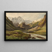 Kaskade im Alpendorf im Kaprun-Tal - Thomas Ender — gerahmtes Bild an der Wand