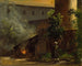 Seit einem Hof im Schloss Scharfenberg bei Dresden - Thomas Fearnley — Ansicht des Kunstwerks