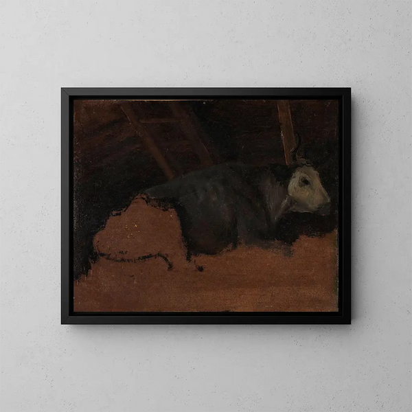 Studie einer Kuh - Thomas Fearnley — gerahmtes Bild an der Wand