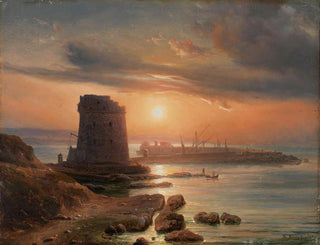 Der Hafen von Agrigent - Thomas Fearnley — Ansicht des Kunstwerks