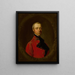 Portrait des Ehrenkolonels Charles Hamilton - Thomas Gainsborough — gerahmtes Bild an der Wand