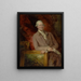 Portrait von James Christie - Thomas Gainsborough — gerahmtes Bild an der Wand