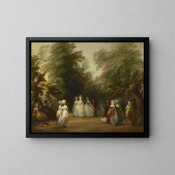 Le Mall im Park St James - Thomas Gainsborough — gerahmtes Bild an der Wand