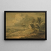 Landschaft mit Hütte, Kühen und Schafen - Thomas Gainsborough — gerahmtes Bild an der Wand