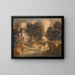 Landschaft mit Bäumen und Bauern auf Pferden - Thomas Gainsborough — gerahmtes Bild an der Wand