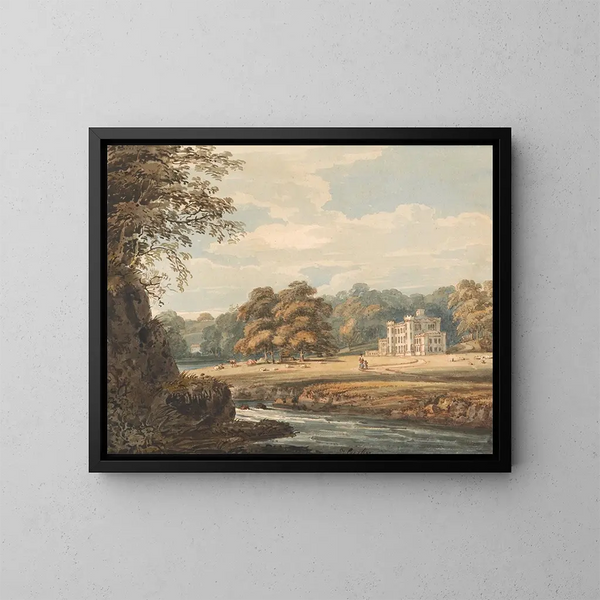 Haus von Chalfont, Buckinghamshire - Thomas Girtin — gerahmtes Bild an der Wand
