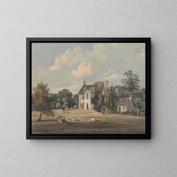 Chalfont Lodge, Buckinghamshire - Thomas Girtin — gerahmtes Bild an der Wand