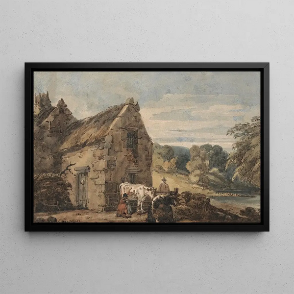 Thomas Girtin - Cottage near Newcastle Northumberland.webp