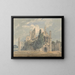 Abbaye de Kirkstall vue du nord-ouest - Thomas Girtin — gerahmtes Bild an der Wand