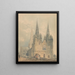 Kathedrale von Lichfield Staffordshire - Thomas Girtin — gerahmtes Bild an der Wand