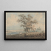 London von Highgate Hill - Thomas Girtin — gerahmtes Bild an der Wand