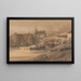 Pont Ouse, York - Thomas Girtin — gerahmtes Bild an der Wand