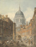der Kathedrale Saint-Paul vom Saint-Martins-le-Grand aus - Thomas Girtin — Ansicht des Kunstwerks