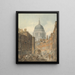 der Kathedrale Saint-Paul vom Saint-Martins-le-Grand aus - Thomas Girtin — gerahmtes Bild an der Wand