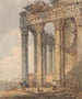 Tempel von Antoine und Faustine - Thomas Girtin — Ansicht des Kunstwerks