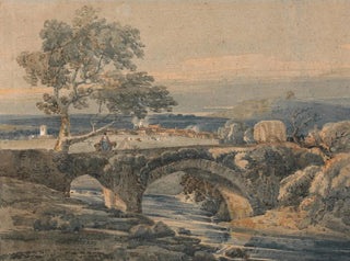 Der alte Brücke in Devon - Thomas Girtin — Ansicht des Kunstwerks
