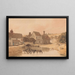 Das Dorf Kirkstall Yorkshire - Thomas Girtin — gerahmtes Bild an der Wand